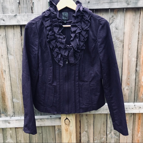 Due Per Due Jackets & Blazers - Due Per Due  vintage inspired ruffle jacket